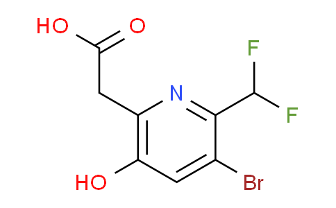 3-Bromo-2-(difluoromethyl)-5-hydroxypyridine-6-acetic acid