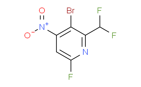 3-Bromo-2-(difluoromethyl)-6-fluoro-4-nitropyridine