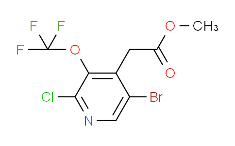 Methyl 5-bromo-2-chloro-3-(trifluoromethoxy)pyridine-4-acetate