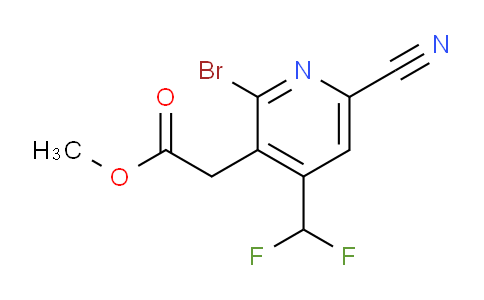 AM223324 | 1804633-03-1 | Methyl 2-bromo-6-cyano-4-(difluoromethyl)pyridine-3-acetate