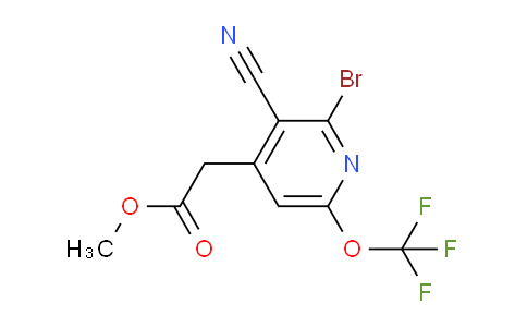 Methyl 2-bromo-3-cyano-6-(trifluoromethoxy)pyridine-4-acetate