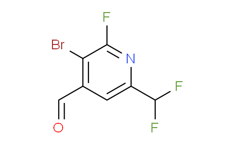 3-Bromo-6-(difluoromethyl)-2-fluoropyridine-4-carboxaldehyde