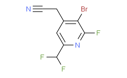 3-Bromo-6-(difluoromethyl)-2-fluoropyridine-4-acetonitrile