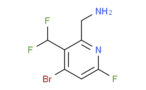 2-(Aminomethyl)-4-bromo-3-(difluoromethyl)-6-fluoropyridine