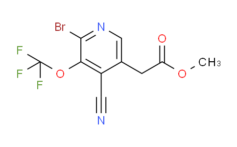 Methyl 2-bromo-4-cyano-3-(trifluoromethoxy)pyridine-5-acetate