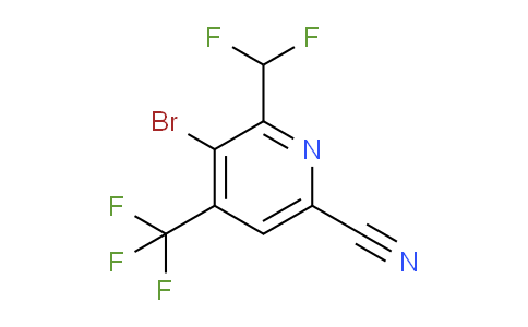 AM223371 | 1805346-84-2 | 3-Bromo-6-cyano-2-(difluoromethyl)-4-(trifluoromethyl)pyridine