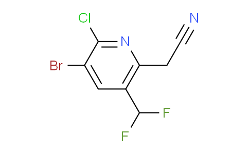 AM223397 | 1804459-30-0 | 3-Bromo-2-chloro-5-(difluoromethyl)pyridine-6-acetonitrile