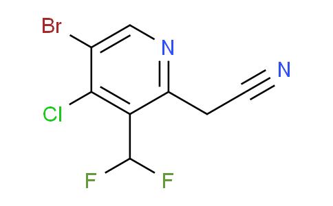 5-Bromo-4-chloro-3-(difluoromethyl)pyridine-2-acetonitrile