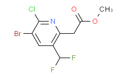 AM223424 | 1805235-09-9 | Methyl 3-bromo-2-chloro-5-(difluoromethyl)pyridine-6-acetate