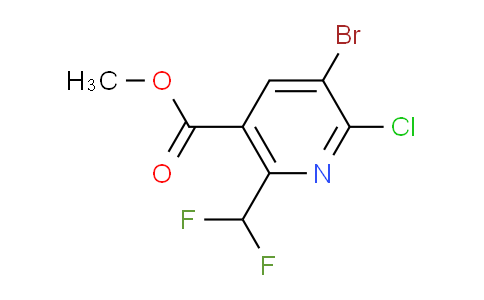 AM223434 | 1806969-94-7 | Methyl 3-bromo-2-chloro-6-(difluoromethyl)pyridine-5-carboxylate