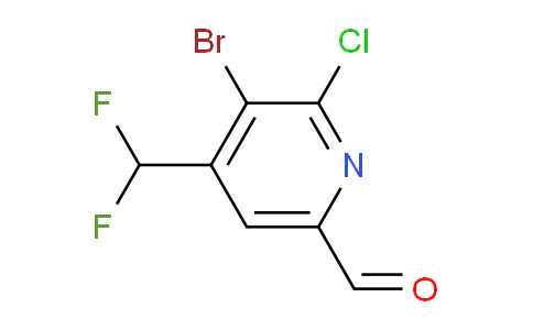 AM223442 | 1806842-47-6 | 3-Bromo-2-chloro-4-(difluoromethyl)pyridine-6-carboxaldehyde
