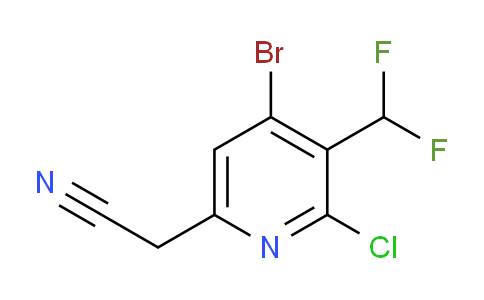 AM223445 | 1806999-45-0 | 4-Bromo-2-chloro-3-(difluoromethyl)pyridine-6-acetonitrile