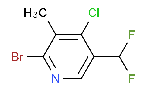 AM223457 | 1804686-53-0 | 2-Bromo-4-chloro-5-(difluoromethyl)-3-methylpyridine