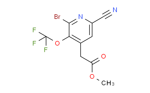 AM22346 | 1804665-22-2 | Methyl 2-bromo-6-cyano-3-(trifluoromethoxy)pyridine-4-acetate