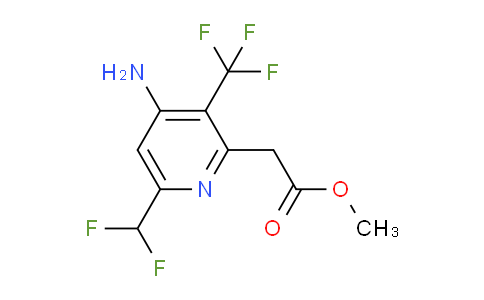AM223466 | 1805349-40-9 | Methyl 4-amino-6-(difluoromethyl)-3-(trifluoromethyl)pyridine-2-acetate
