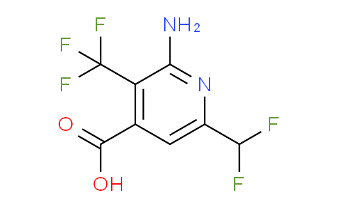 2-Amino-6-(difluoromethyl)-3-(trifluoromethyl)pyridine-4-carboxylic acid