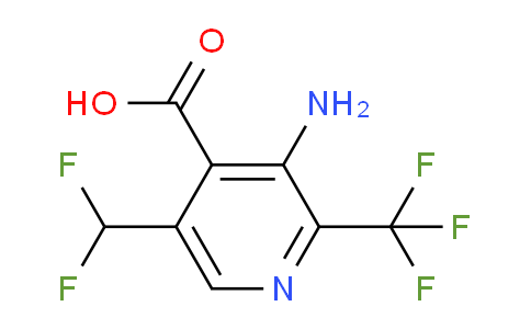3-Amino-5-(difluoromethyl)-2-(trifluoromethyl)pyridine-4-carboxylic acid