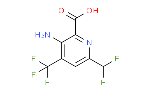3-Amino-6-(difluoromethyl)-4-(trifluoromethyl)pyridine-2-carboxylic acid