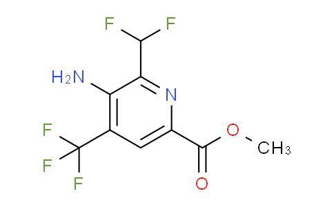 Methyl 3-amino-2-(difluoromethyl)-4-(trifluoromethyl)pyridine-6-carboxylate