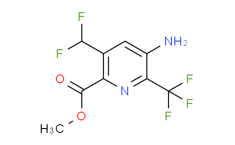 Methyl 3-amino-5-(difluoromethyl)-2-(trifluoromethyl)pyridine-6-carboxylate