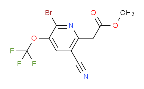 AM22348 | 1804394-73-7 | Methyl 2-bromo-5-cyano-3-(trifluoromethoxy)pyridine-6-acetate