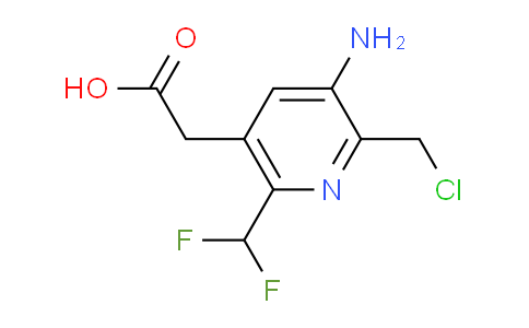 3-Amino-2-(chloromethyl)-6-(difluoromethyl)pyridine-5-acetic acid
