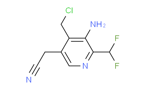 AM223518 | 1805230-20-9 | 3-Amino-4-(chloromethyl)-2-(difluoromethyl)pyridine-5-acetonitrile