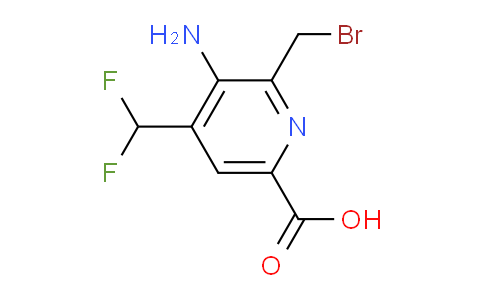 AM223533 | 1805338-62-8 | 3-Amino-2-(bromomethyl)-4-(difluoromethyl)pyridine-6-carboxylic acid