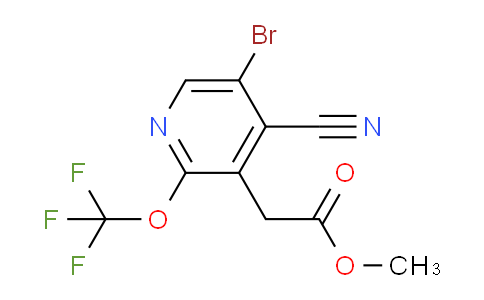 Methyl 5-bromo-4-cyano-2-(trifluoromethoxy)pyridine-3-acetate