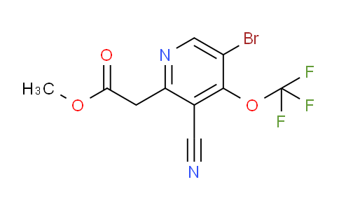 Methyl 5-bromo-3-cyano-4-(trifluoromethoxy)pyridine-2-acetate