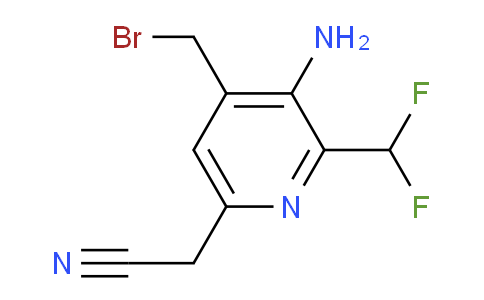 AM223619 | 1805387-44-3 | 3-Amino-4-(bromomethyl)-2-(difluoromethyl)pyridine-6-acetonitrile
