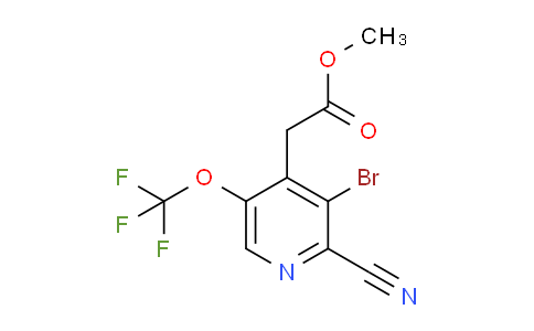 Methyl 3-bromo-2-cyano-5-(trifluoromethoxy)pyridine-4-acetate
