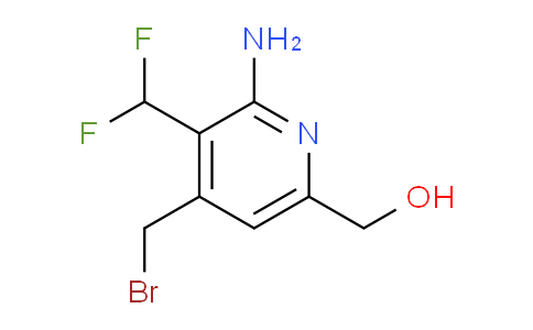 2-Amino-4-(bromomethyl)-3-(difluoromethyl)pyridine-6-methanol