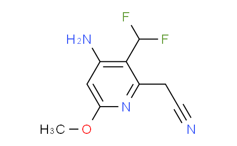 AM223685 | 1806890-49-2 | 4-Amino-3-(difluoromethyl)-6-methoxypyridine-2-acetonitrile