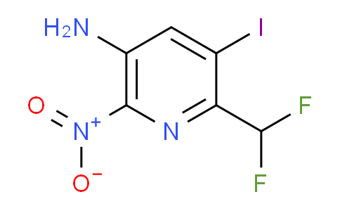 5-Amino-2-(difluoromethyl)-3-iodo-6-nitropyridine