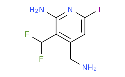 2-Amino-4-(aminomethyl)-3-(difluoromethyl)-6-iodopyridine