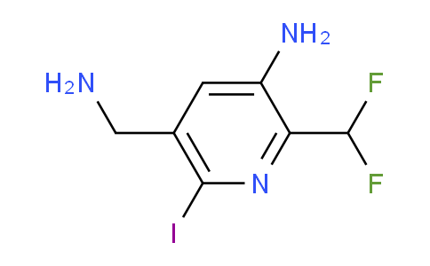 3-Amino-5-(aminomethyl)-2-(difluoromethyl)-6-iodopyridine