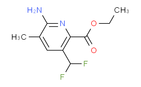 Ethyl 2-amino-5-(difluoromethyl)-3-methylpyridine-6-carboxylate