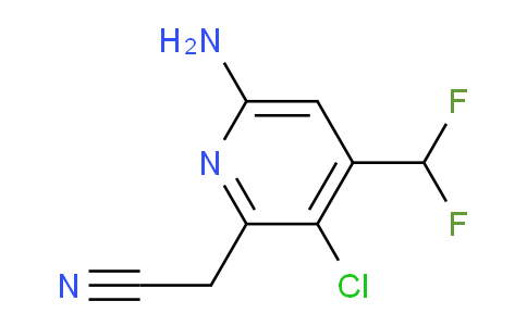 6-Amino-3-chloro-4-(difluoromethyl)pyridine-2-acetonitrile