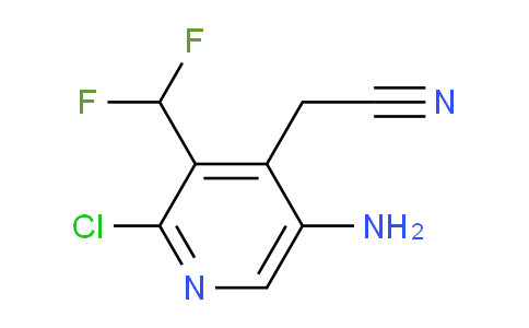 5-Amino-2-chloro-3-(difluoromethyl)pyridine-4-acetonitrile