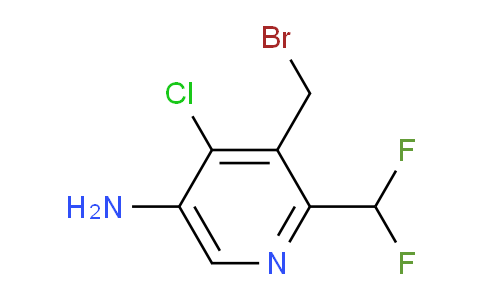 5-Amino-3-(bromomethyl)-4-chloro-2-(difluoromethyl)pyridine