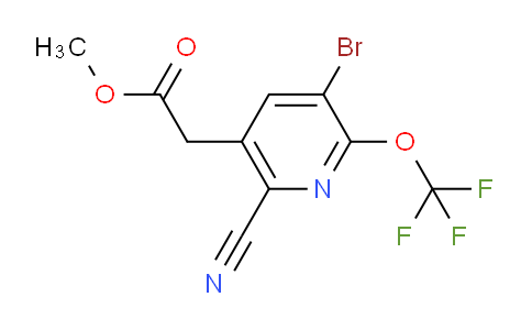 AM22383 | 1804589-64-7 | Methyl 3-bromo-6-cyano-2-(trifluoromethoxy)pyridine-5-acetate