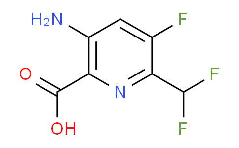 AM223866 | 1805208-84-7 | 5-Amino-2-(difluoromethyl)-3-fluoropyridine-6-carboxylic acid
