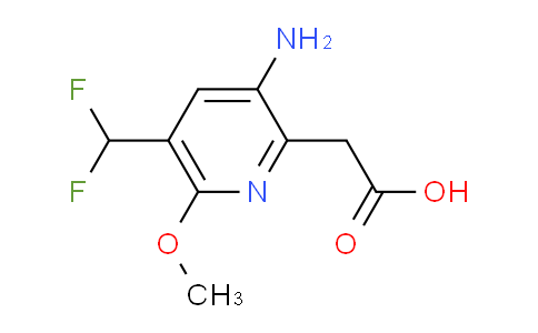 3-Amino-5-(difluoromethyl)-6-methoxypyridine-2-acetic acid