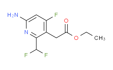 Ethyl 6-amino-2-(difluoromethyl)-4-fluoropyridine-3-acetate