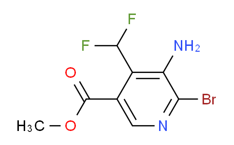 Methyl 3-amino-2-bromo-4-(difluoromethyl)pyridine-5-carboxylate