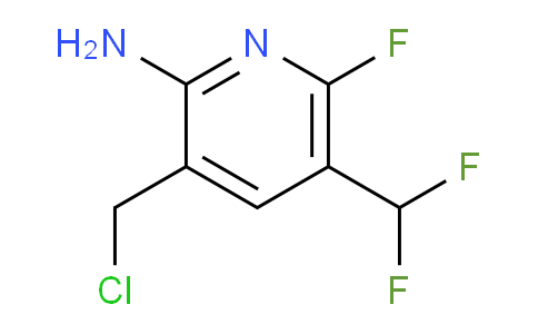 2-Amino-3-(chloromethyl)-5-(difluoromethyl)-6-fluoropyridine