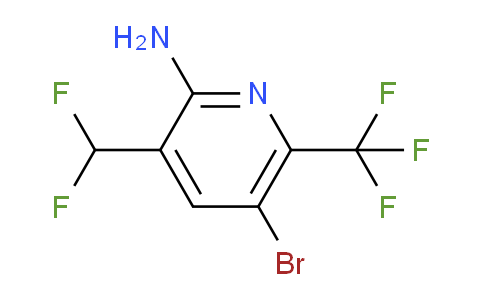 2-Amino-5-bromo-3-(difluoromethyl)-6-(trifluoromethyl)pyridine