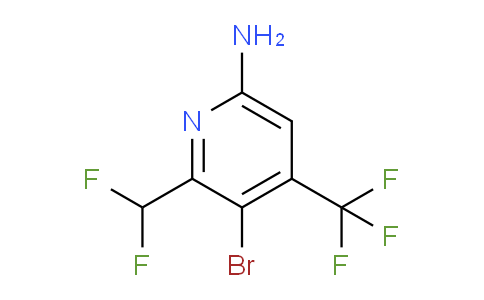 6-Amino-3-bromo-2-(difluoromethyl)-4-(trifluoromethyl)pyridine