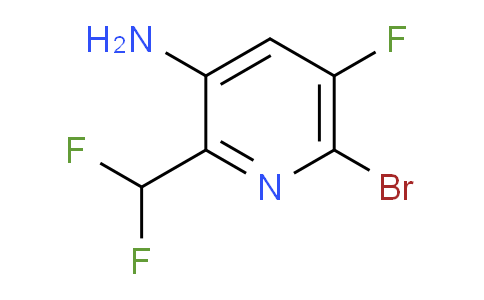 3-Amino-6-bromo-2-(difluoromethyl)-5-fluoropyridine
